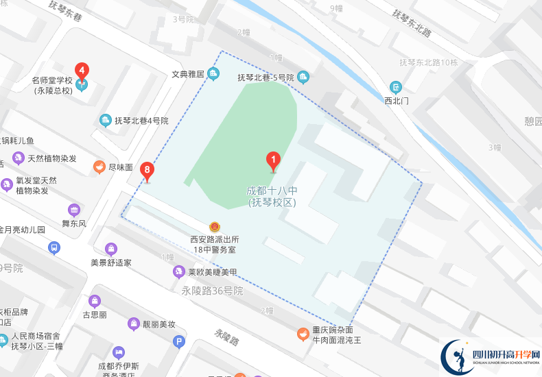 成都十八中學(xué)校地址在哪里？